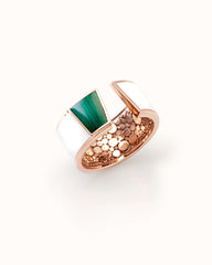 Volumi 18Kt Rose Gold Ring