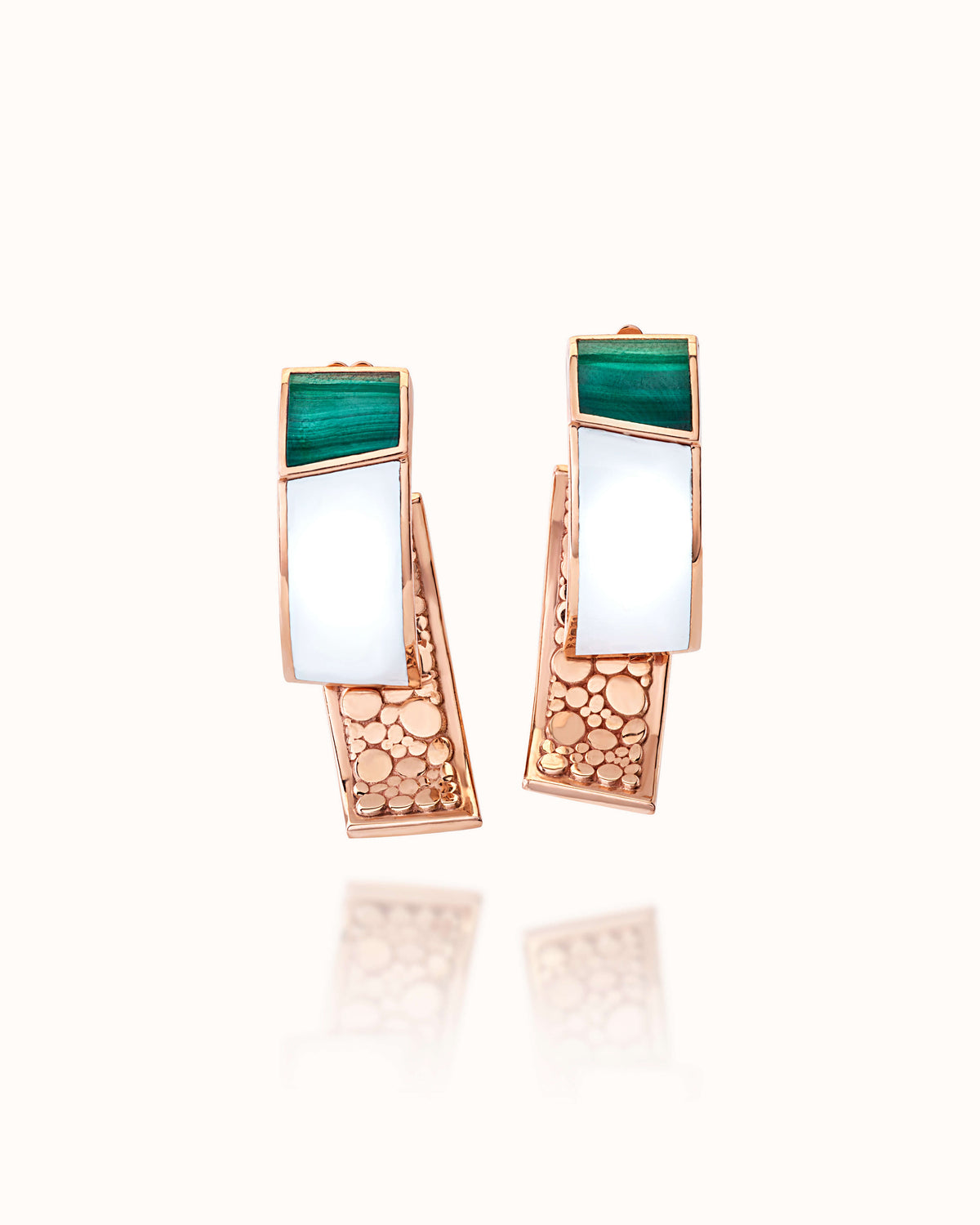Volumi 18Kt Rose Gold Earrings