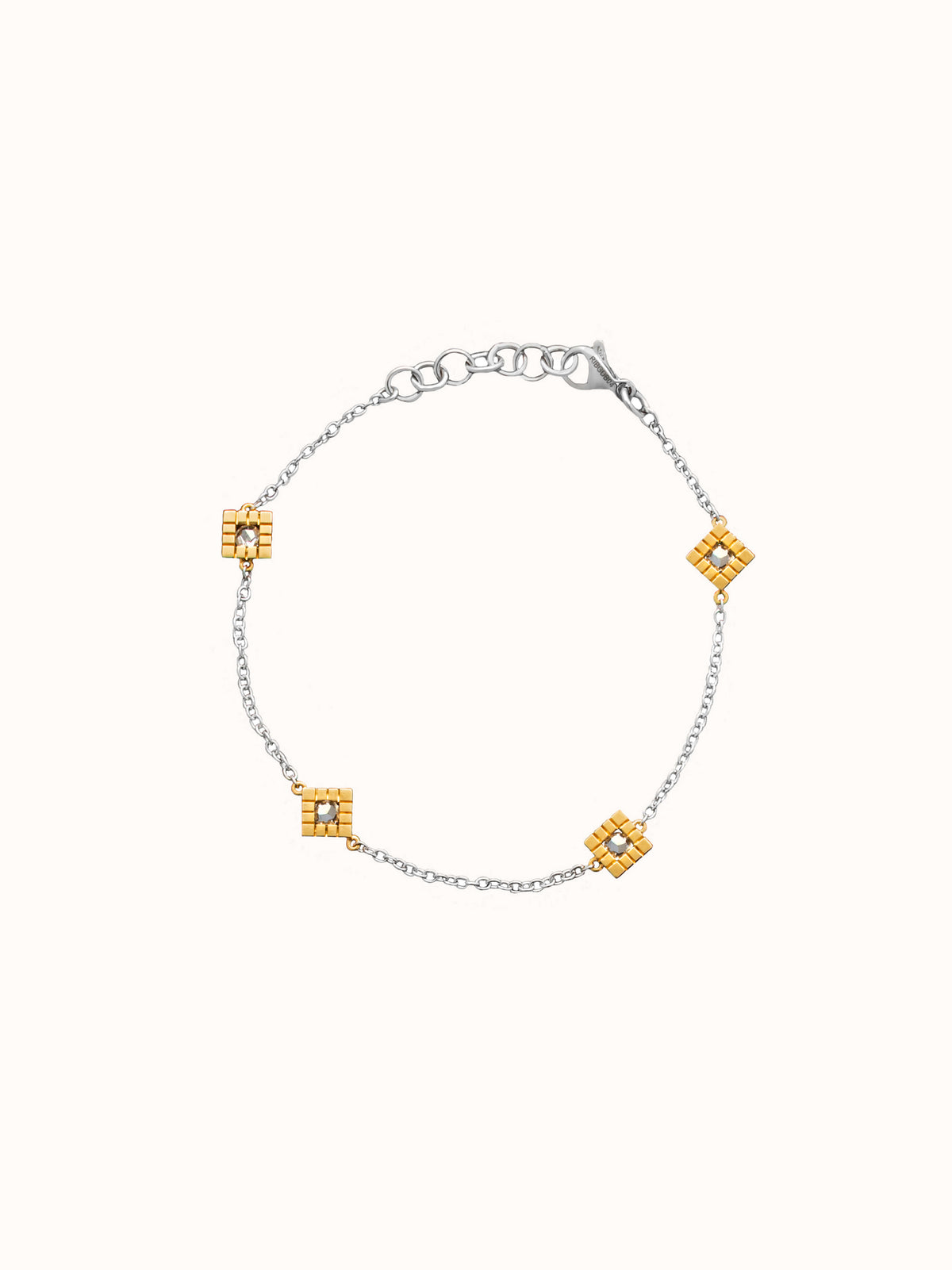 Riflessi 18Kt Yellow and White Gold Chain Bracelet