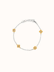Riflessi 18Kt Yellow and White Gold Chain Bracelet