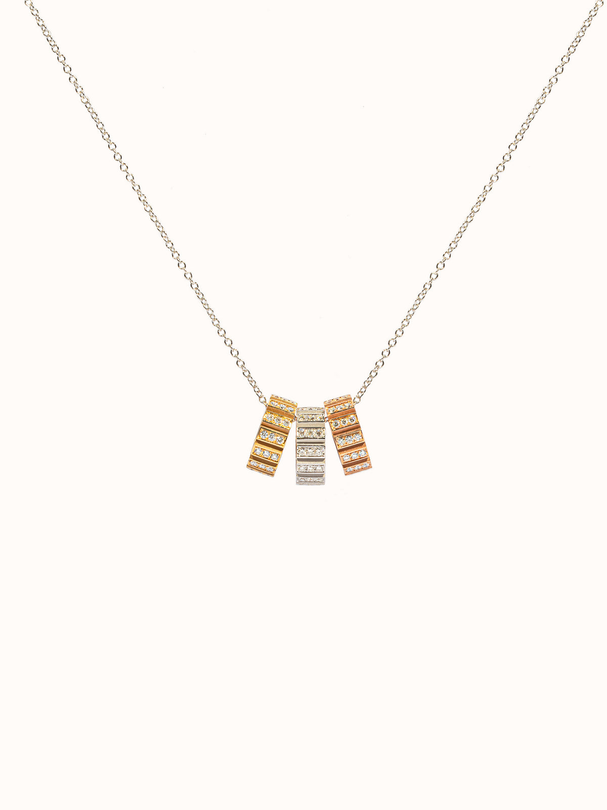 Riflessi 18Kt Yellow, White and Rose Gold Pendant