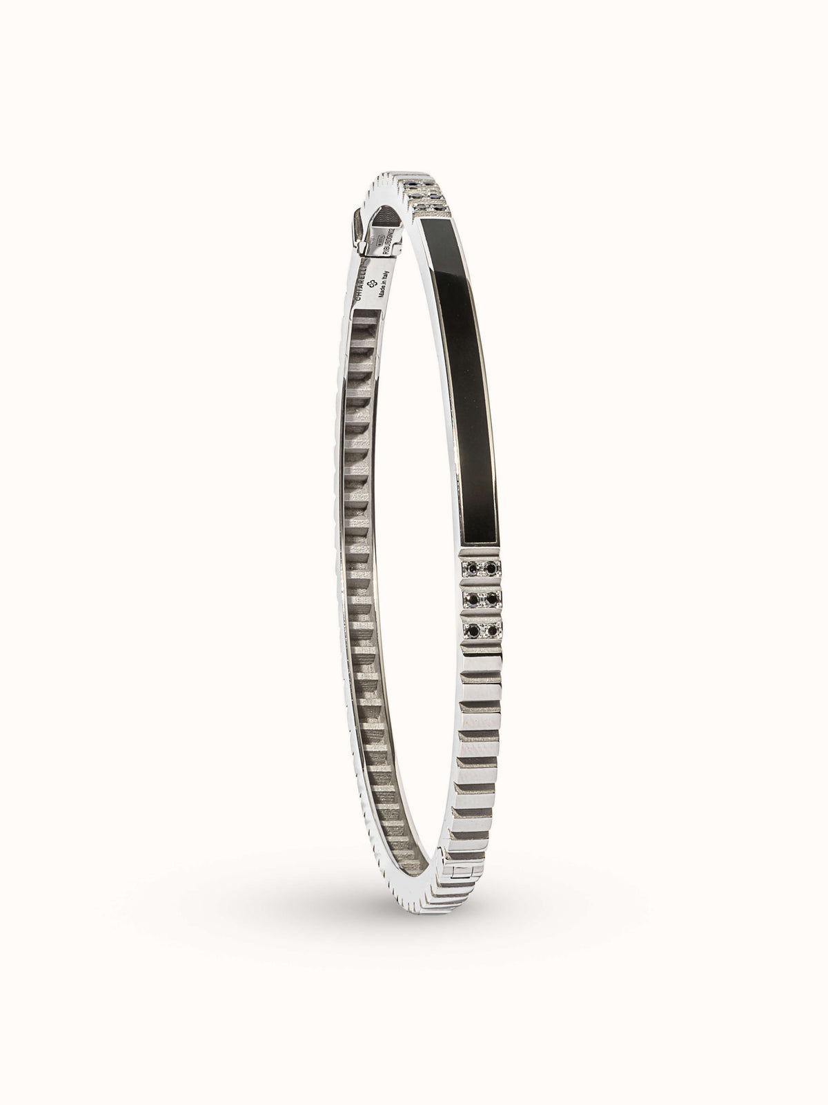 Riflessi 18Kt White Gold Man Bangle Bracelet