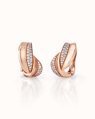 Ulivo 18Kt Rose Gold Lobe Earrings