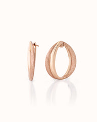 Ulivo 18Kt Rose Gold Hoop Earrings