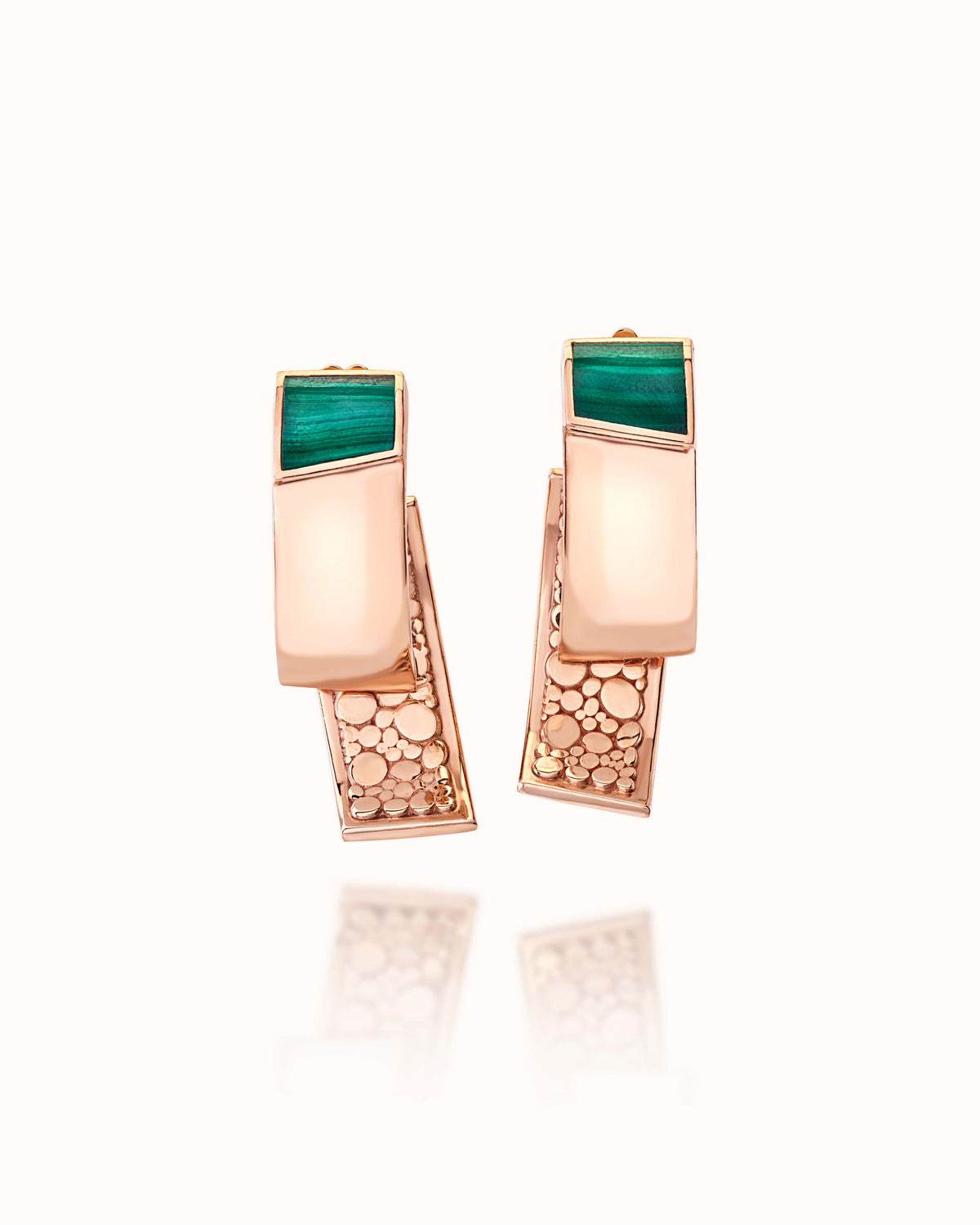Volumi 18Kt Rose Gold Earrings
