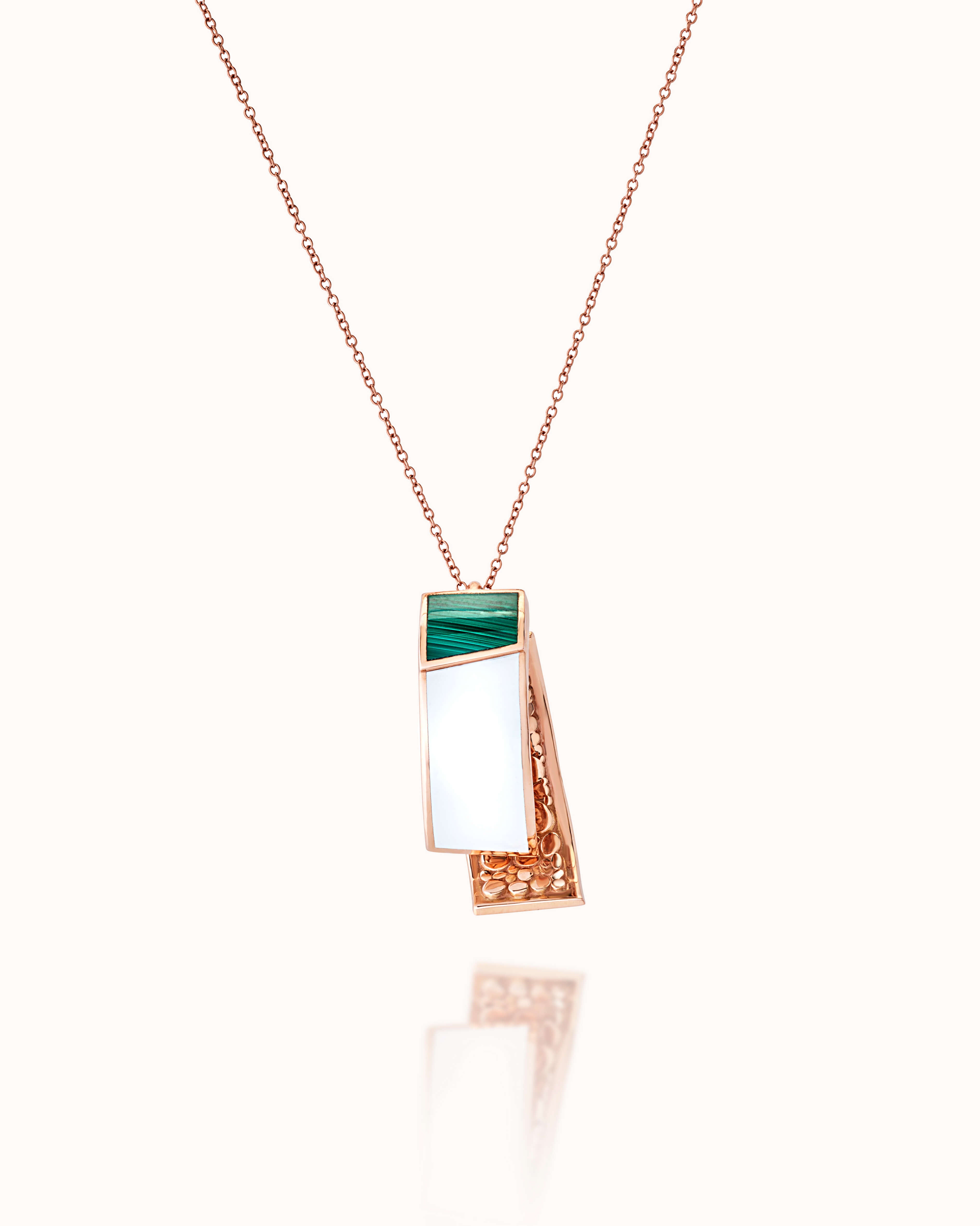 Volumi 18Kt Rose Gold Pendant
