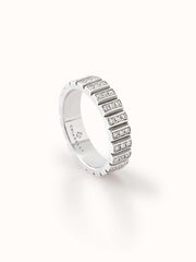 Riflessi 18Kt Gold Ring With Diamond Pave'